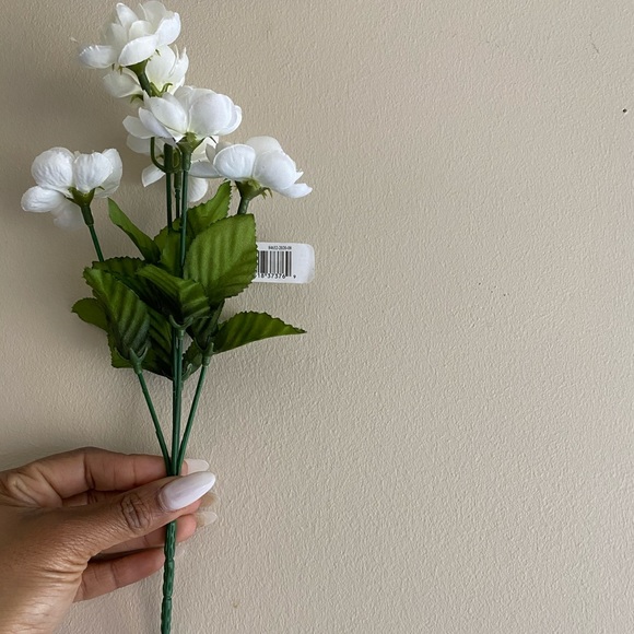 Ashland Accents Nwt Faux White Ranunculus Bush Ashland Floral